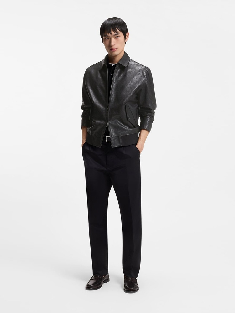 【马年新春系列】激光艺术图案装饰皮夹克