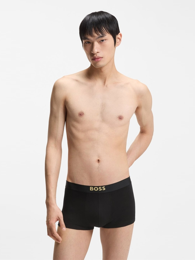 【马年新春系列】三条装弹力棉经典款平角内裤