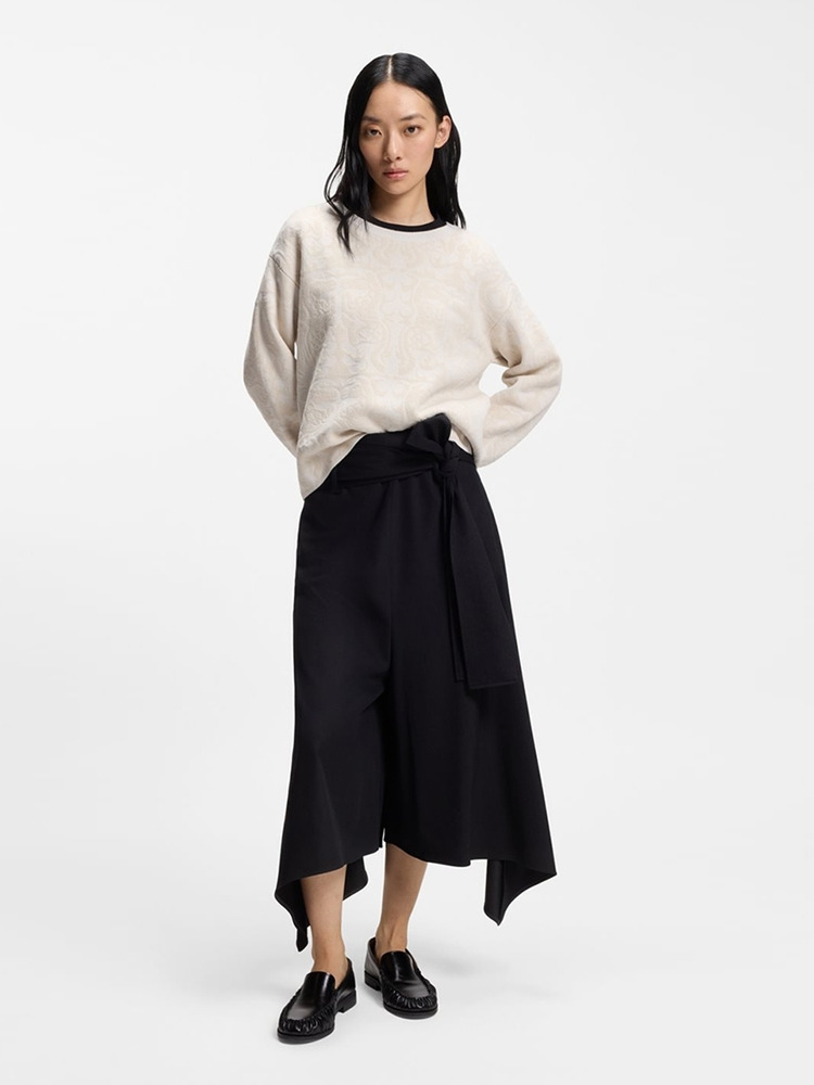 【马年新春系列】羊毛混纺提花图案毛衣