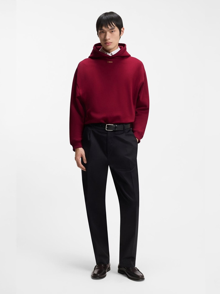 【马年新春系列】徽标艺术图案棉质连帽衫