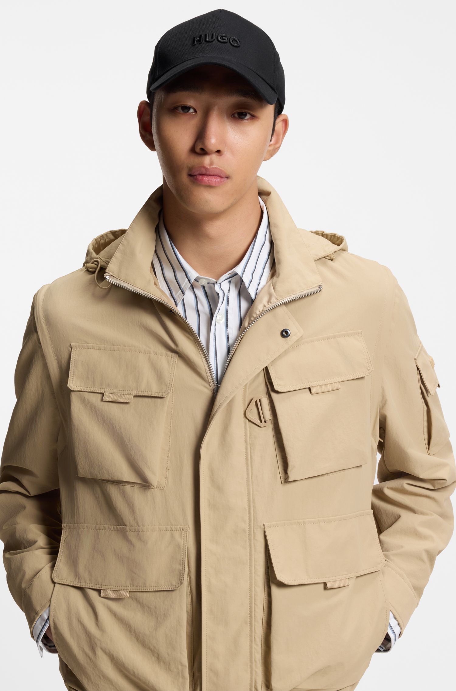 【HUGO雨果】款棉质帽子