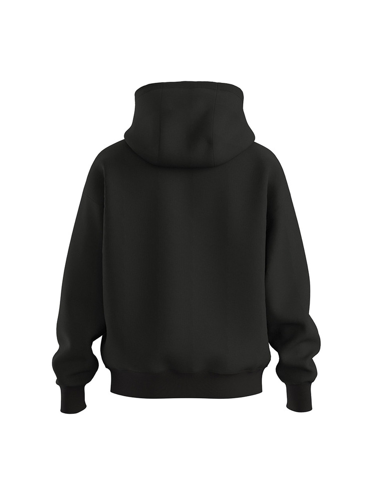 【HUGO雨果】宽松版型落肩设计连帽卫衣