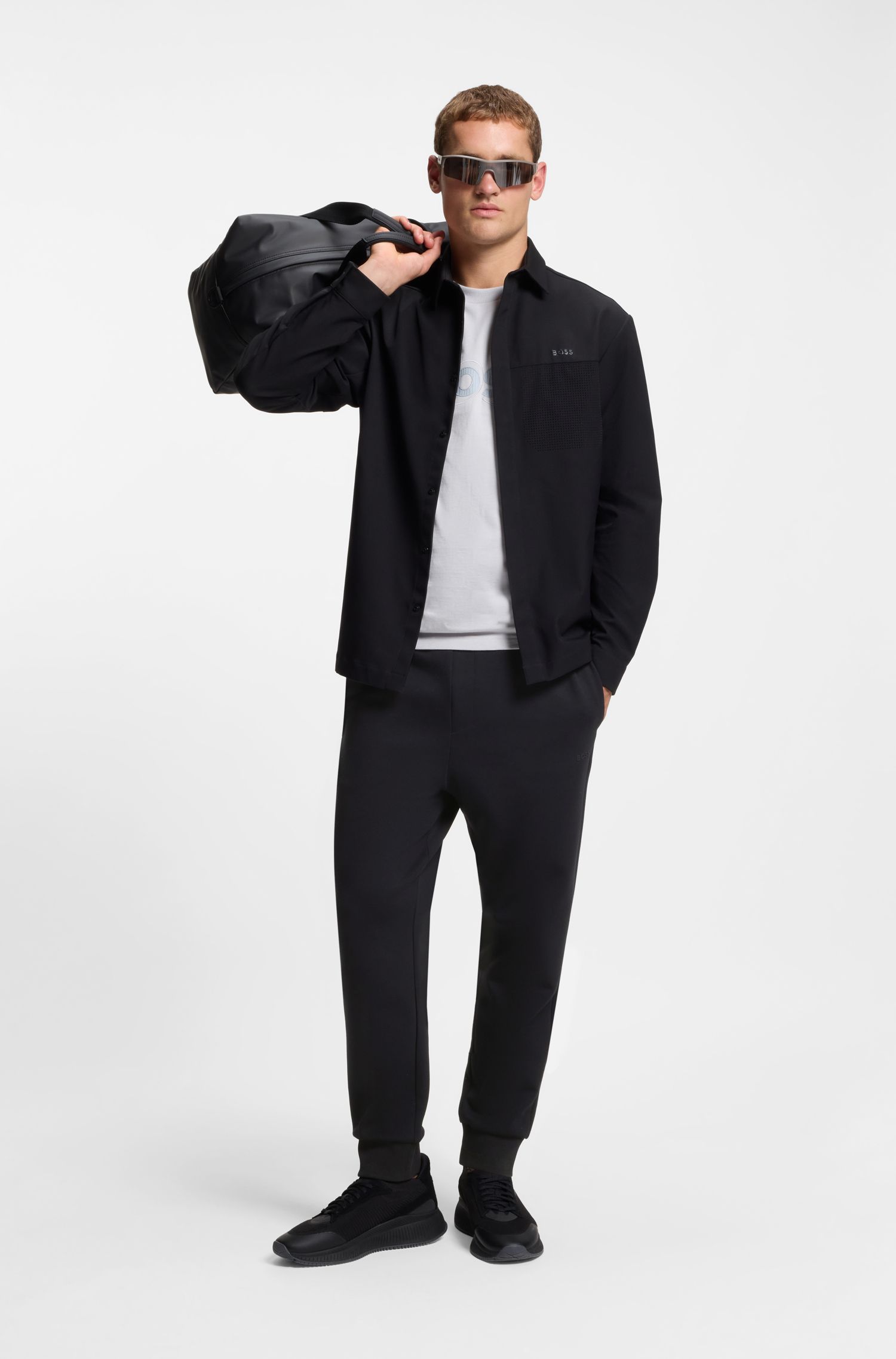 【BOSS博斯】抽绳运动卫裤