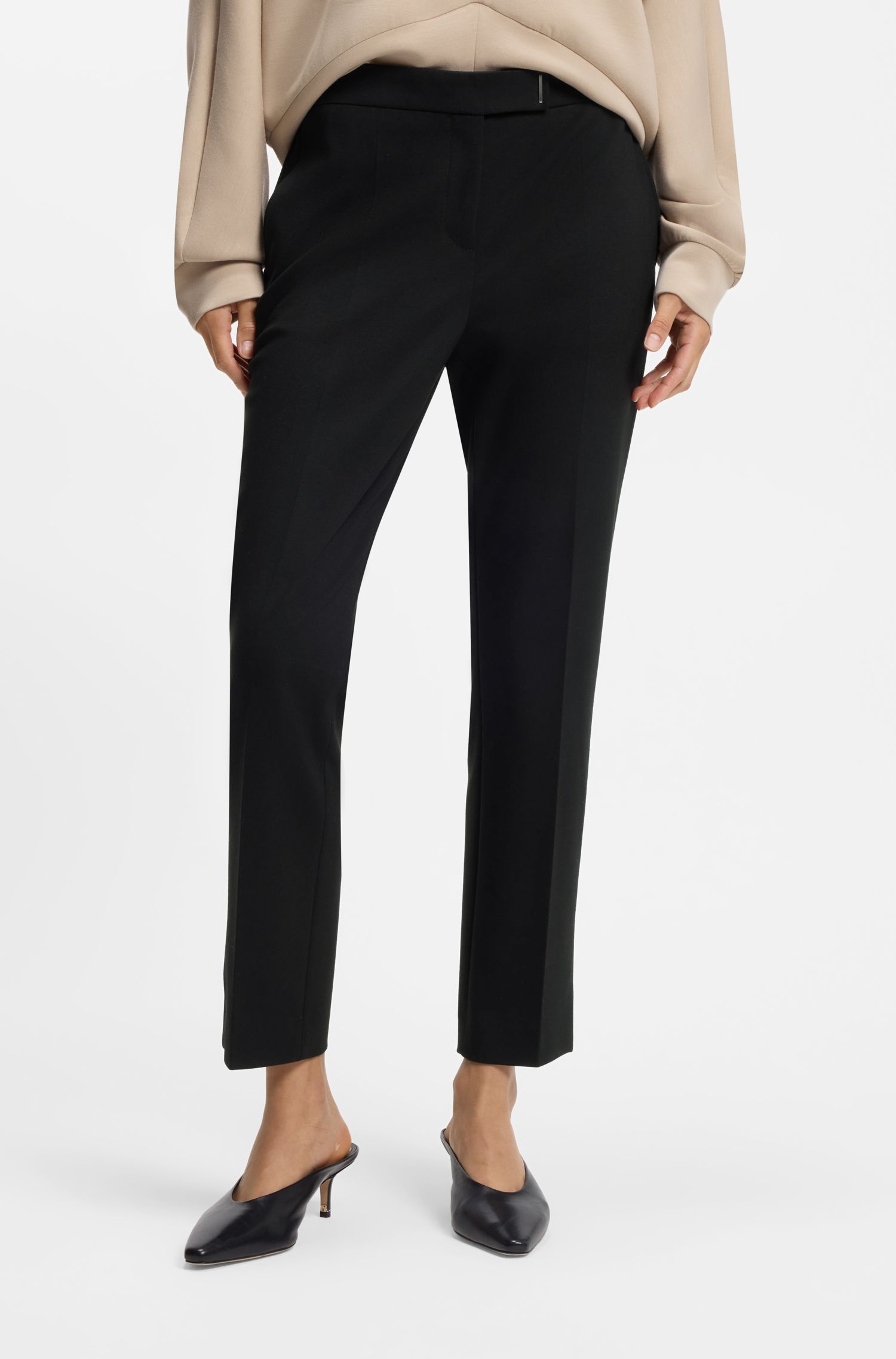 【BOSS博斯】修身款九分裤