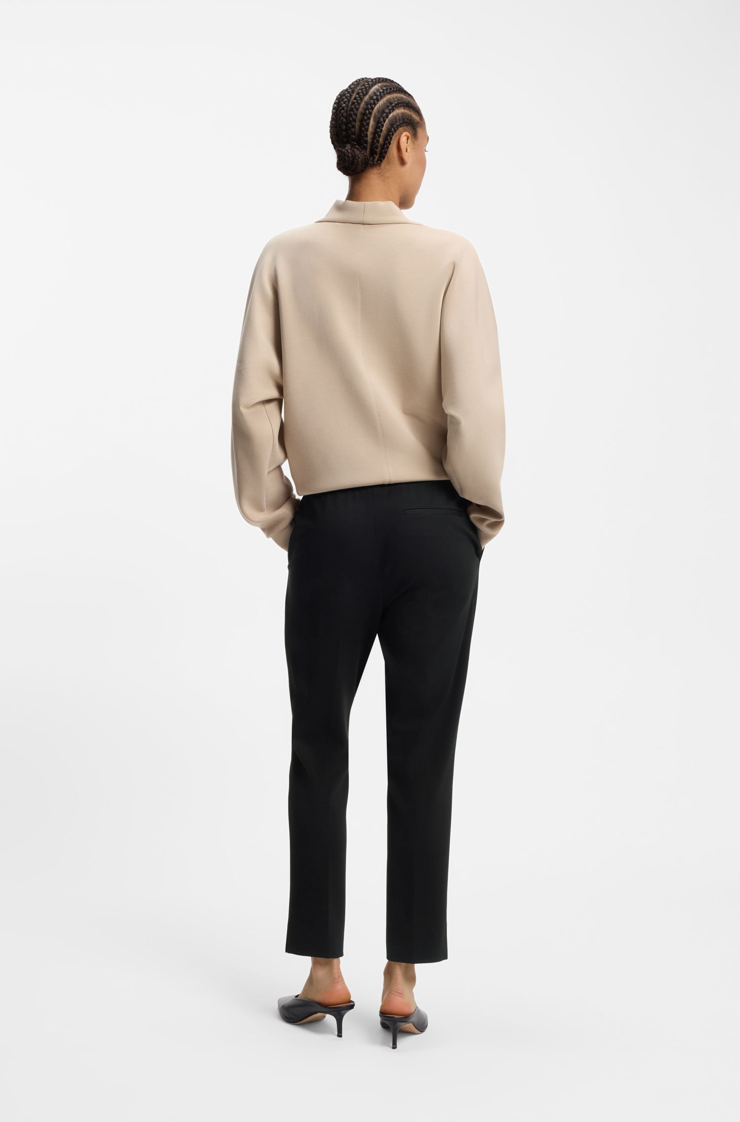 【BOSS博斯】修身款九分裤