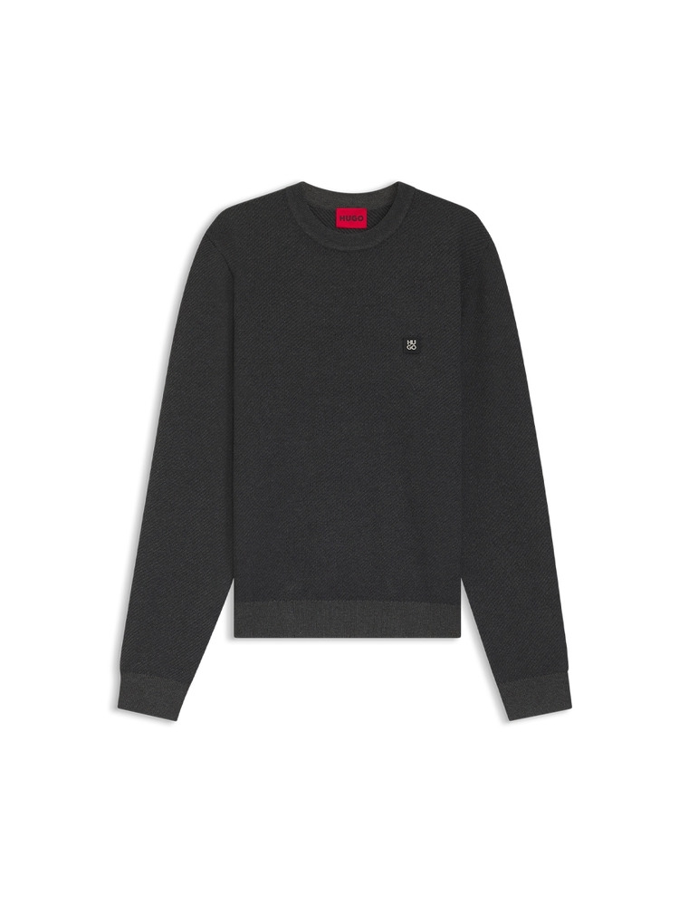 【HUGO雨果】堆叠风徽标针织毛衣