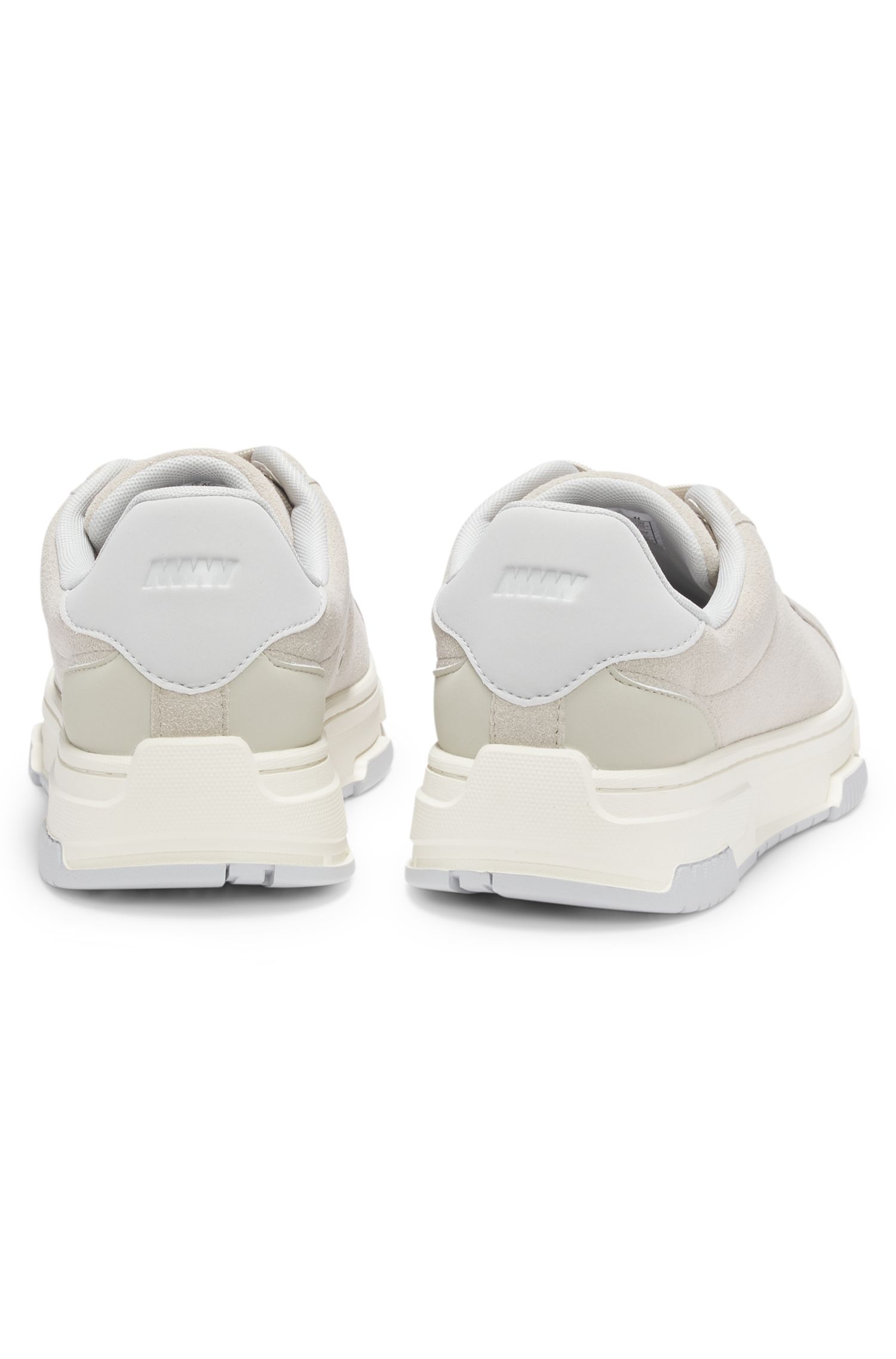 【HUGO雨果】人造麂皮低帮运动鞋