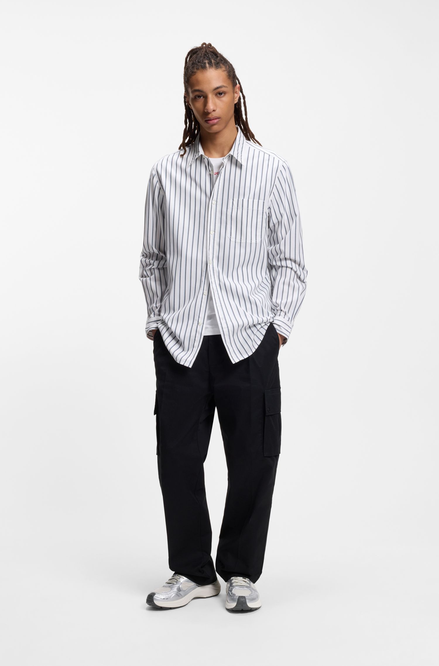 【HUGO雨果】网面细节徽标装饰运动鞋