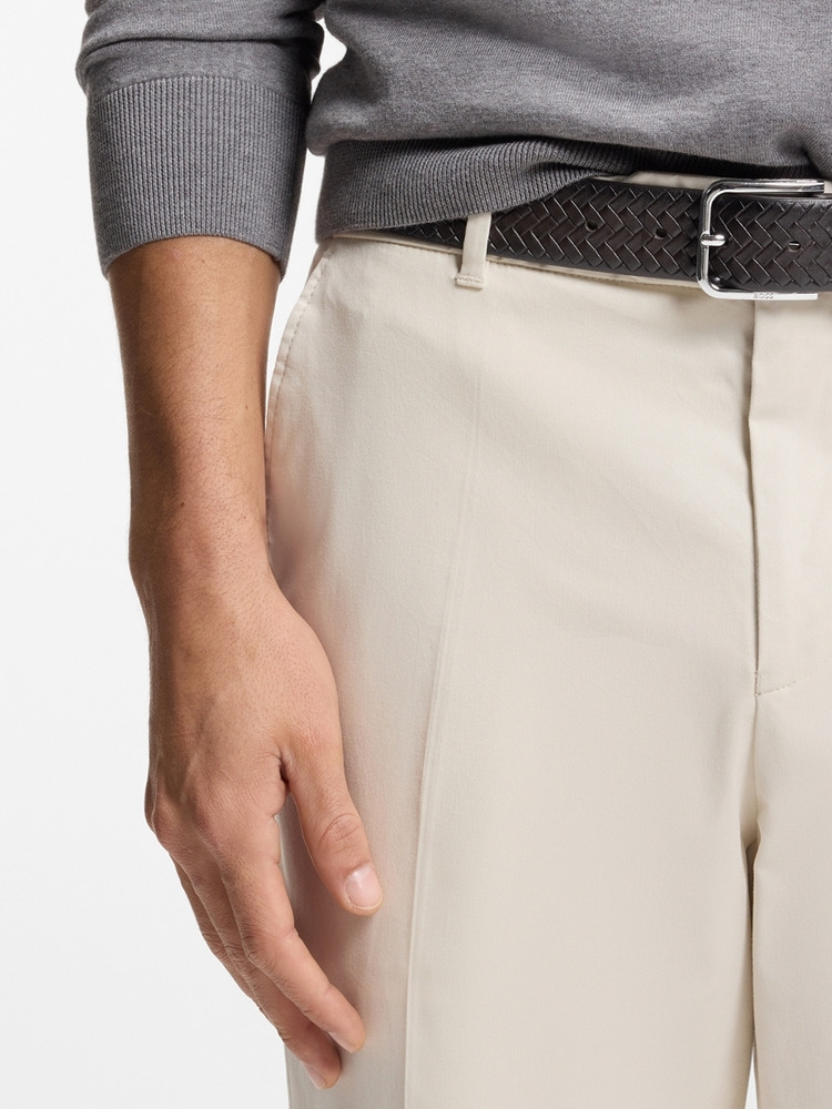 【BOSS博斯】针扣编织皮革腰带