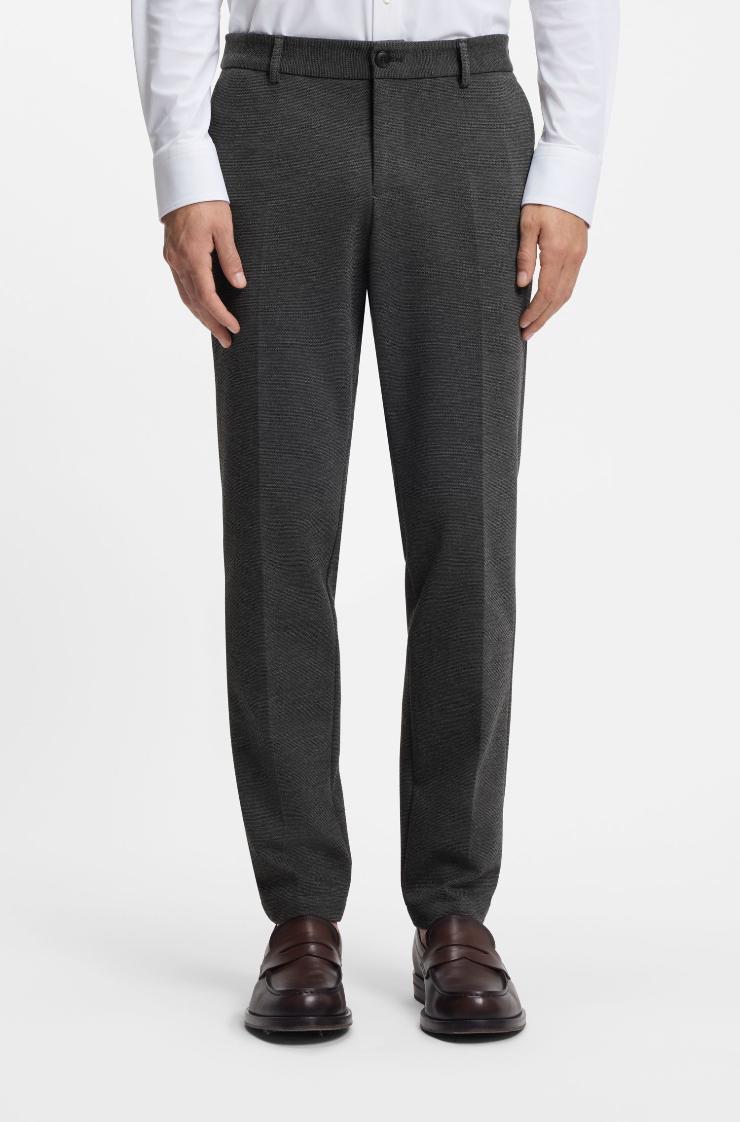 【BOSS博斯】高弹面料修身版型长裤