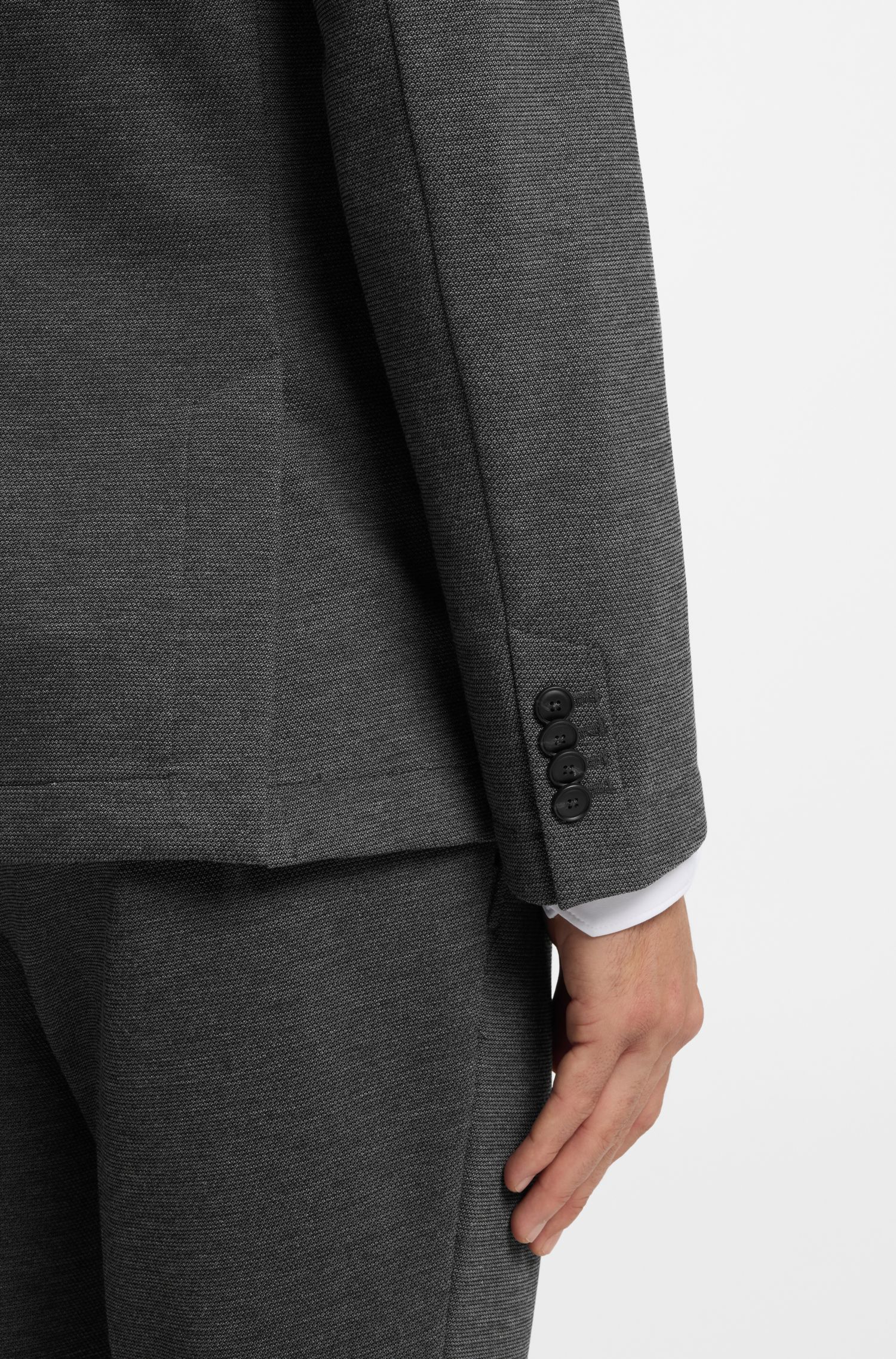 【BOSS博斯】高弹面料修身版型西装外套