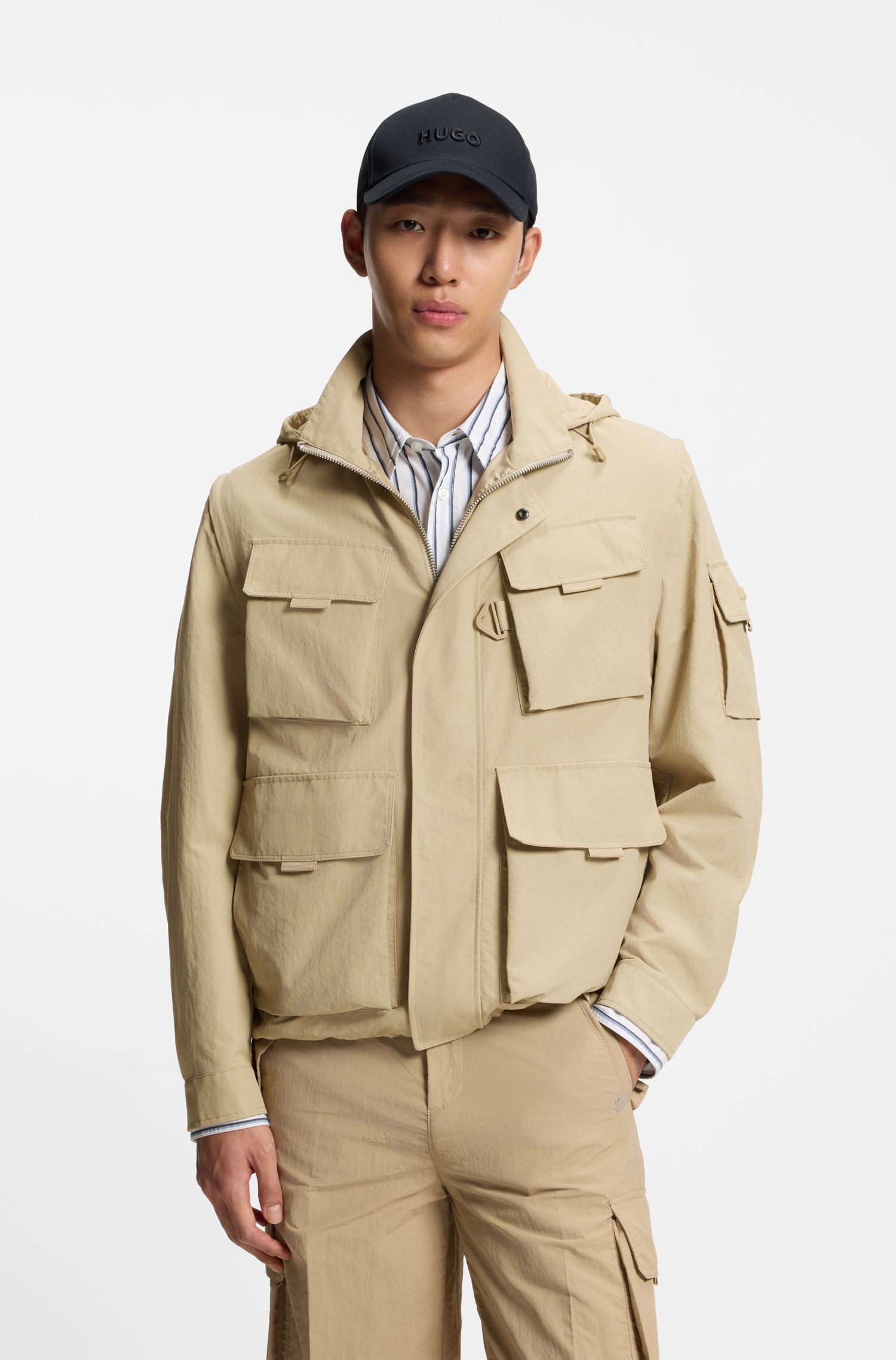 【HUGO雨果】工装细节常规版型夹克