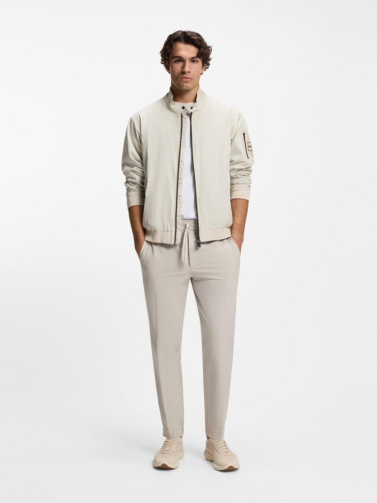 【BOSS博斯】双滚边防泼水紧腰身夹克