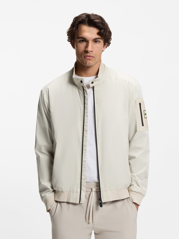 【BOSS博斯】双滚边防泼水紧腰身夹克