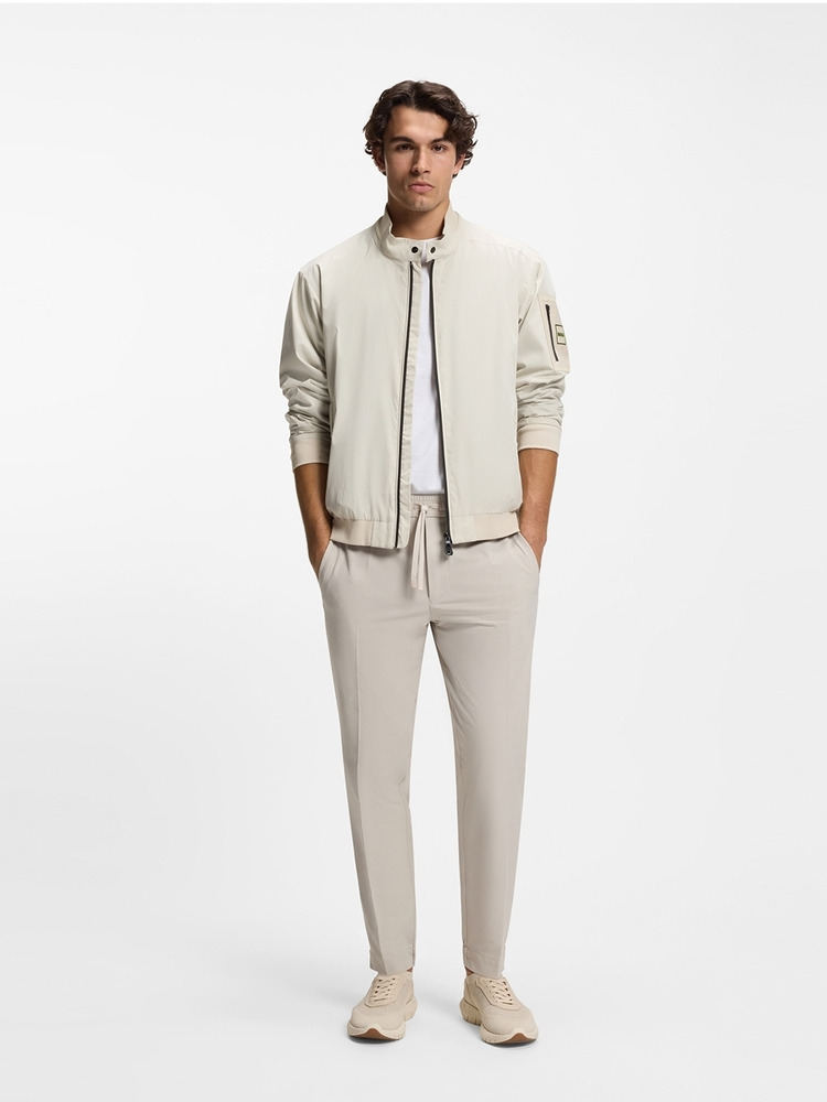 【BOSS博斯】双滚边防泼水紧腰身夹克