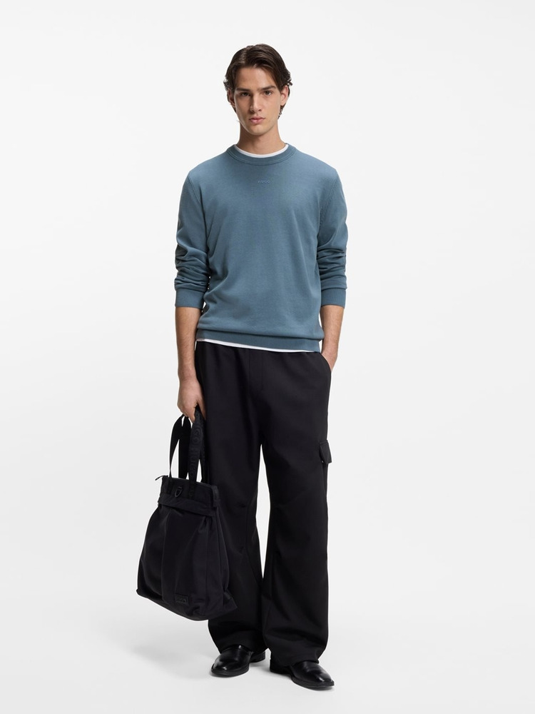 【HUGO雨果】徽标细节修身版型棉质毛衣