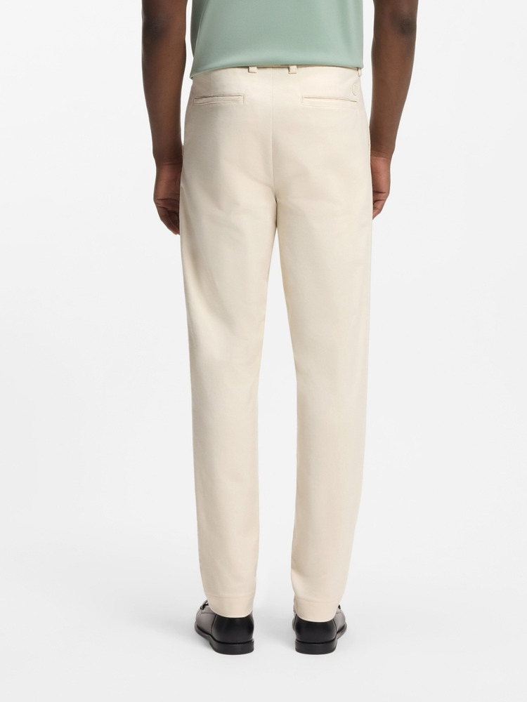 【BOSS博斯】易熨烫棉质混纺斜纹布时尚版型长裤