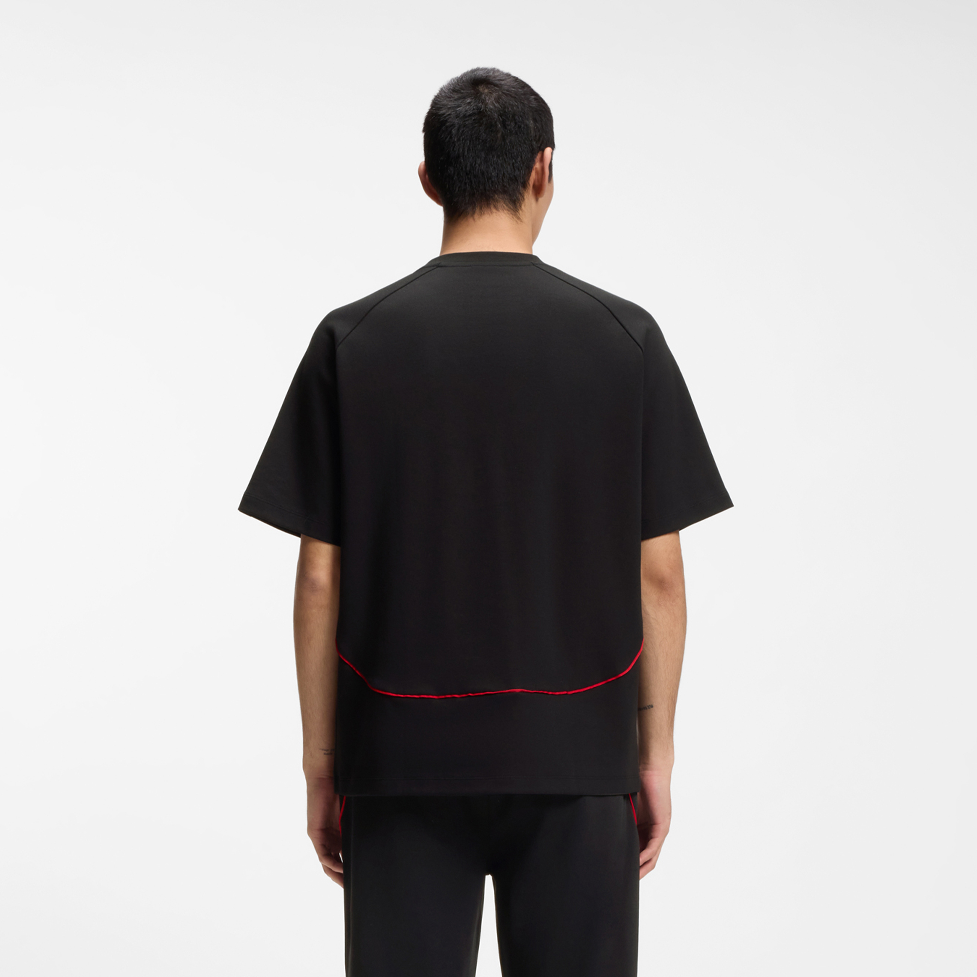 HUGO x RB 撞色滚边棉质混纺 T 恤