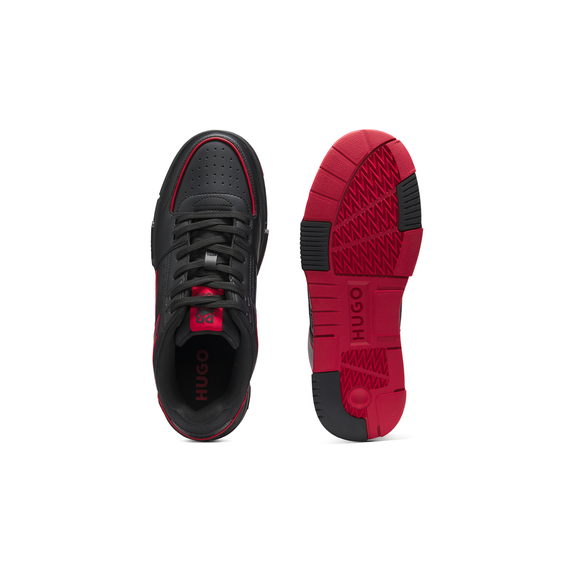 HUGO x RB 人造革公牛图案运动鞋