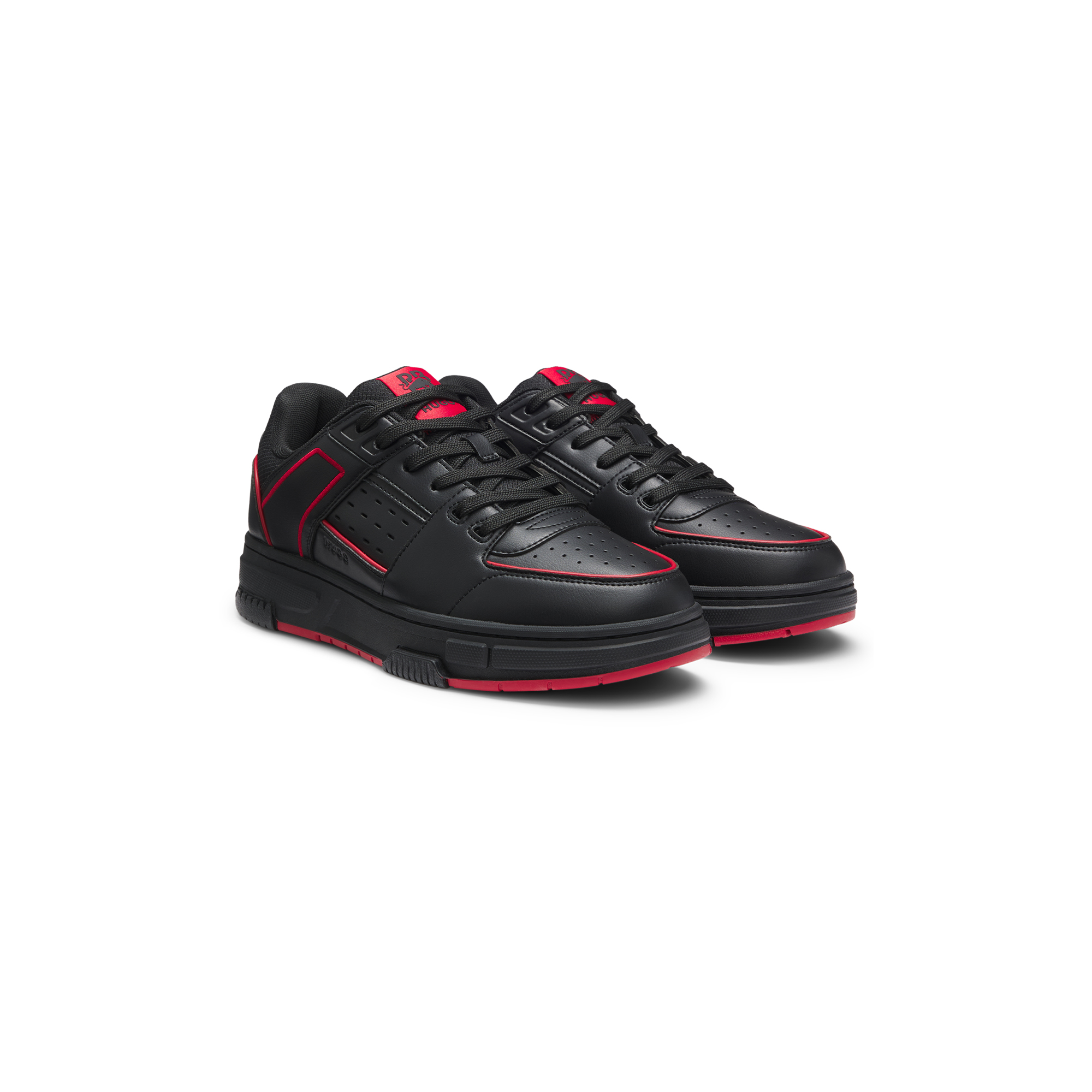 HUGO x RB 人造革公牛图案运动鞋