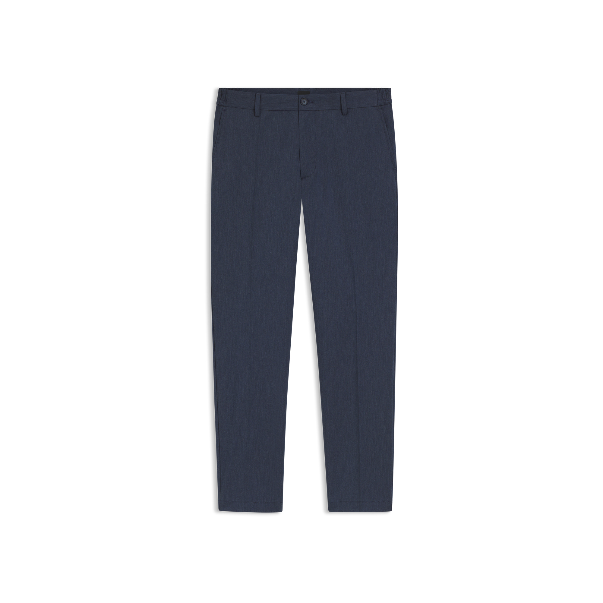 易熨烫棉质混纺斜纹布常规版型长裤