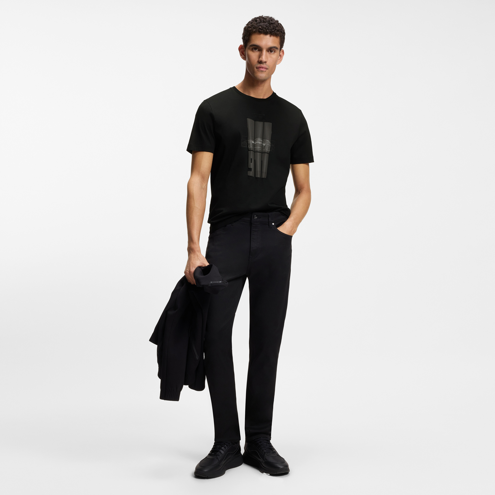 Porsche x BOSS 反光品牌标识 T 恤