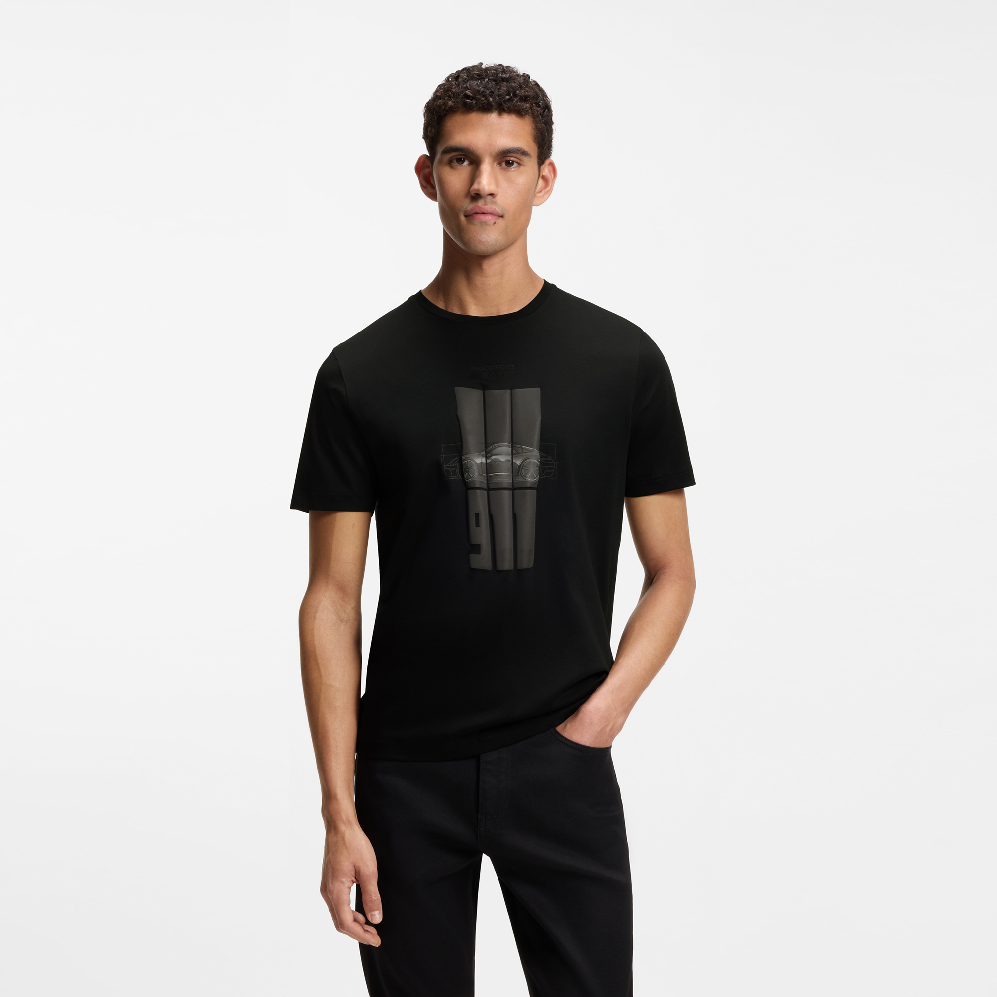 Porsche x BOSS 反光品牌标识 T 恤