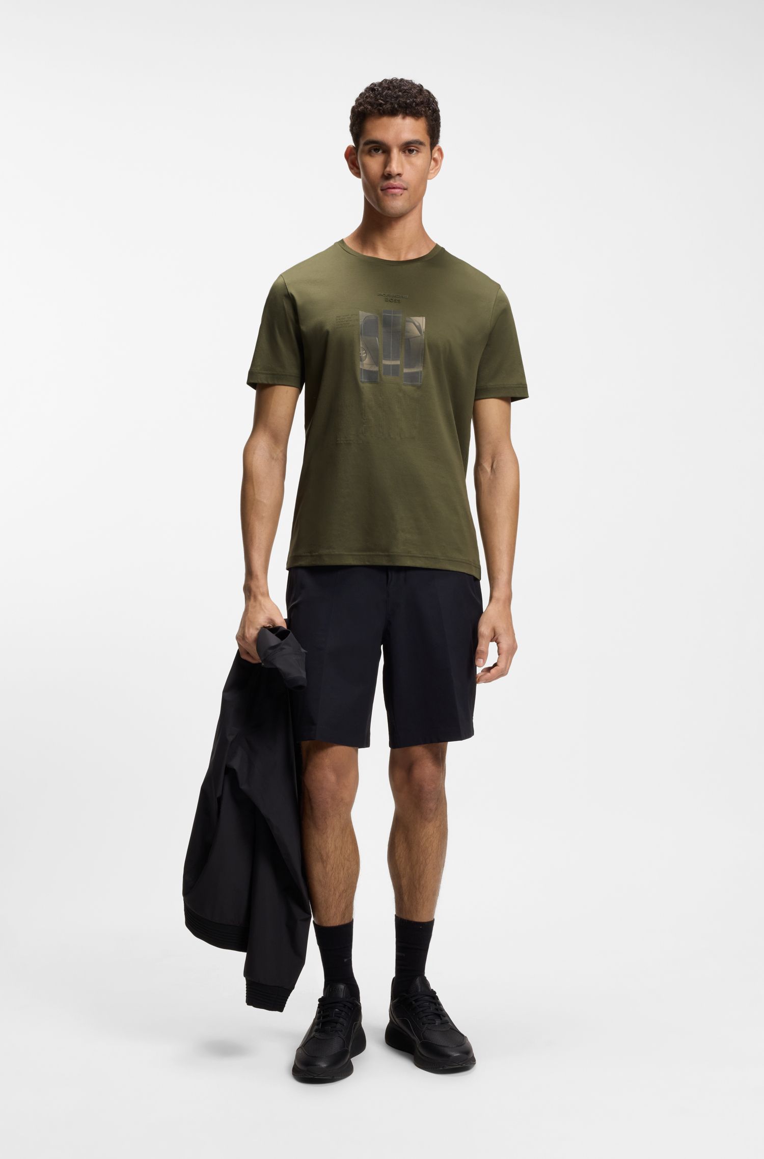 Porsche x BOSS 反光品牌标识 T 恤