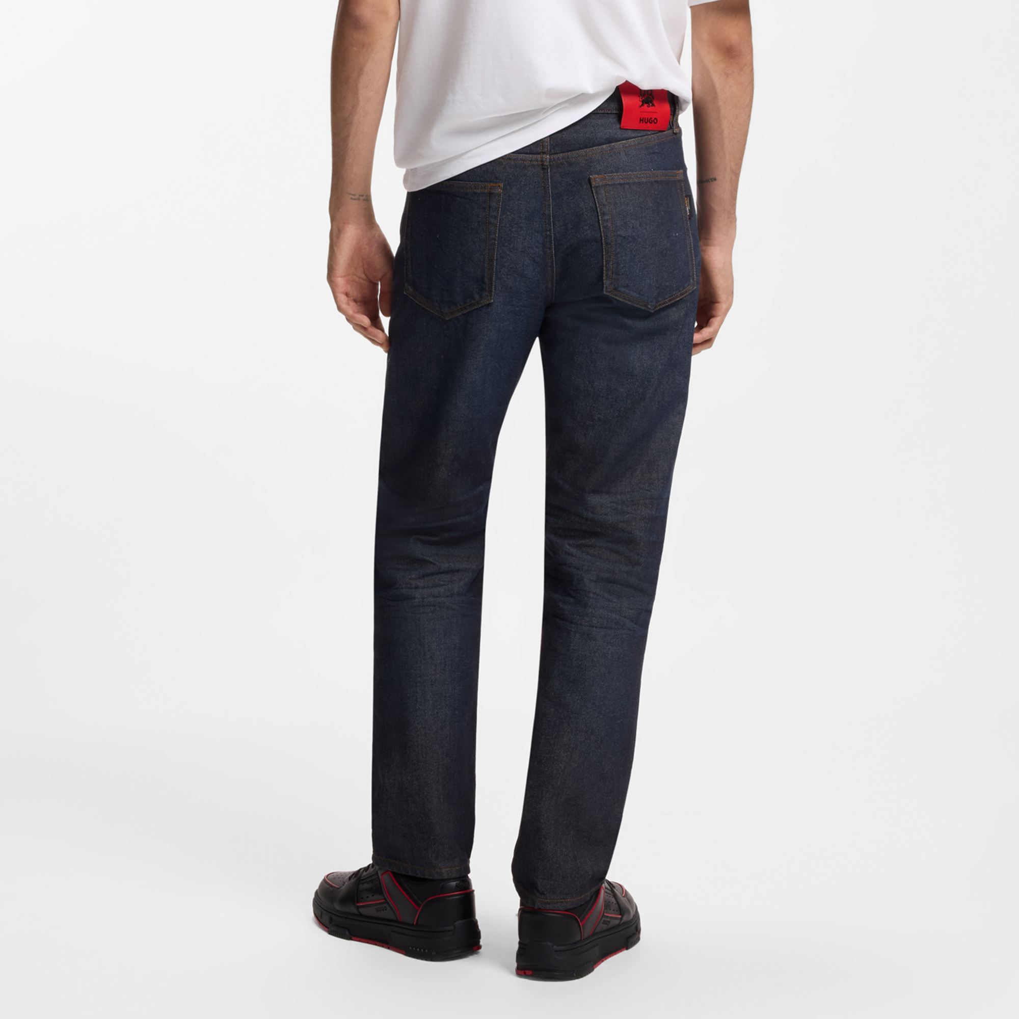 HUGO x RB 蓝色牛仔布常规版型牛仔裤