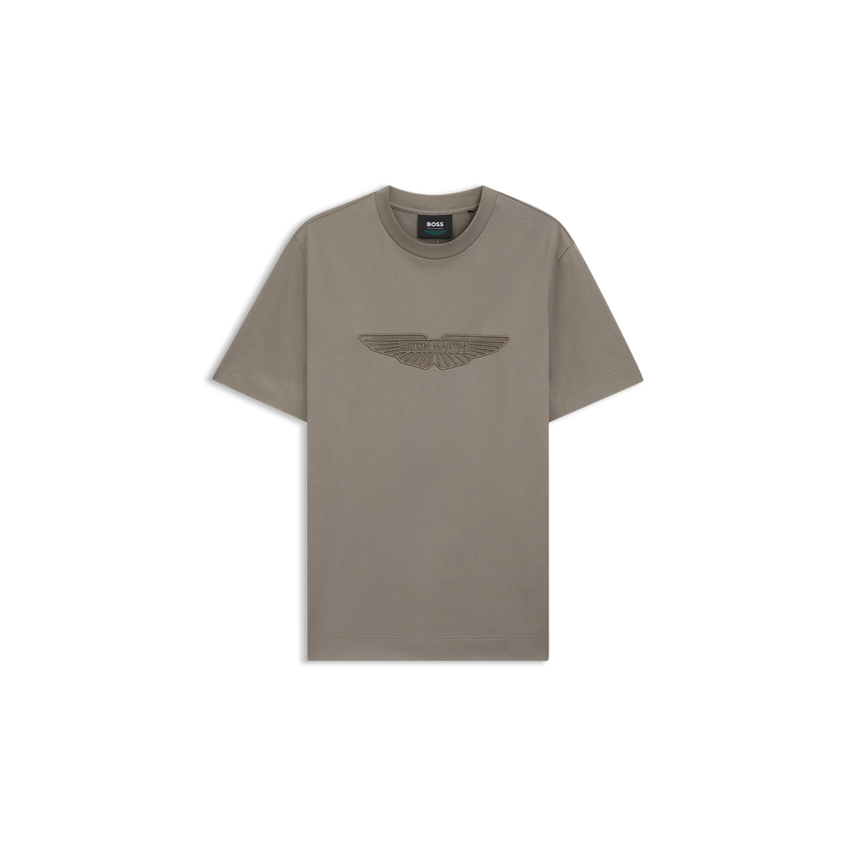 BOSS x ASTON MARTIN 刺绣翼形图案丝光棉 T 恤