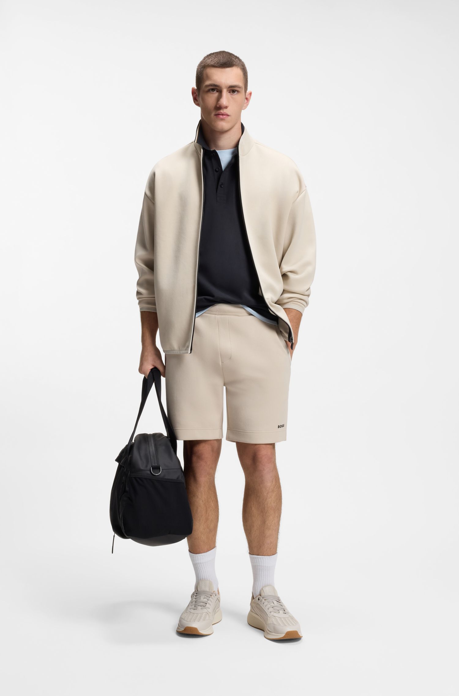 【BOSS博斯】快干弹力棉质修身版型 Polo 衫