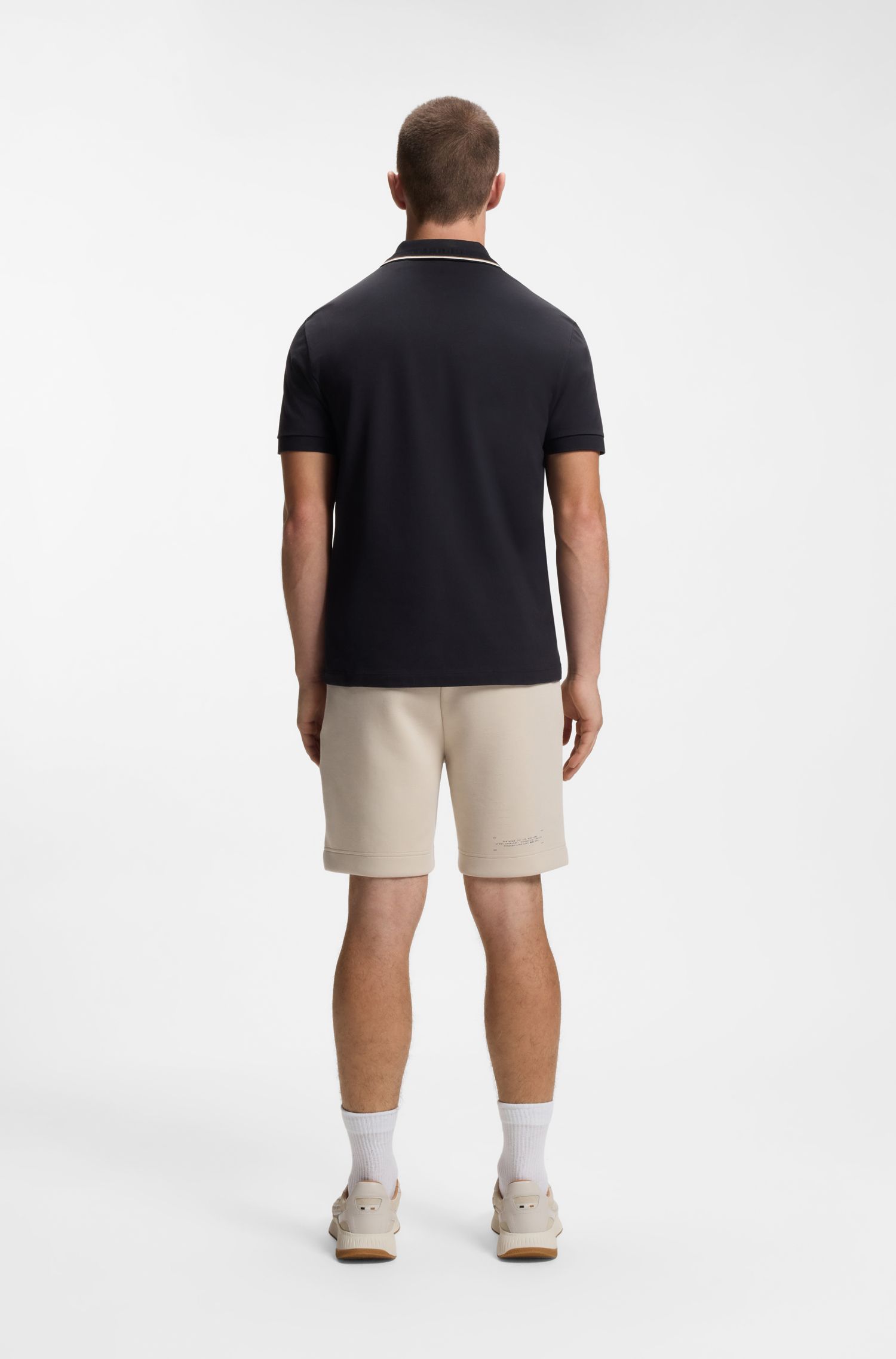 【BOSS博斯】快干弹力棉质修身版型 Polo 衫