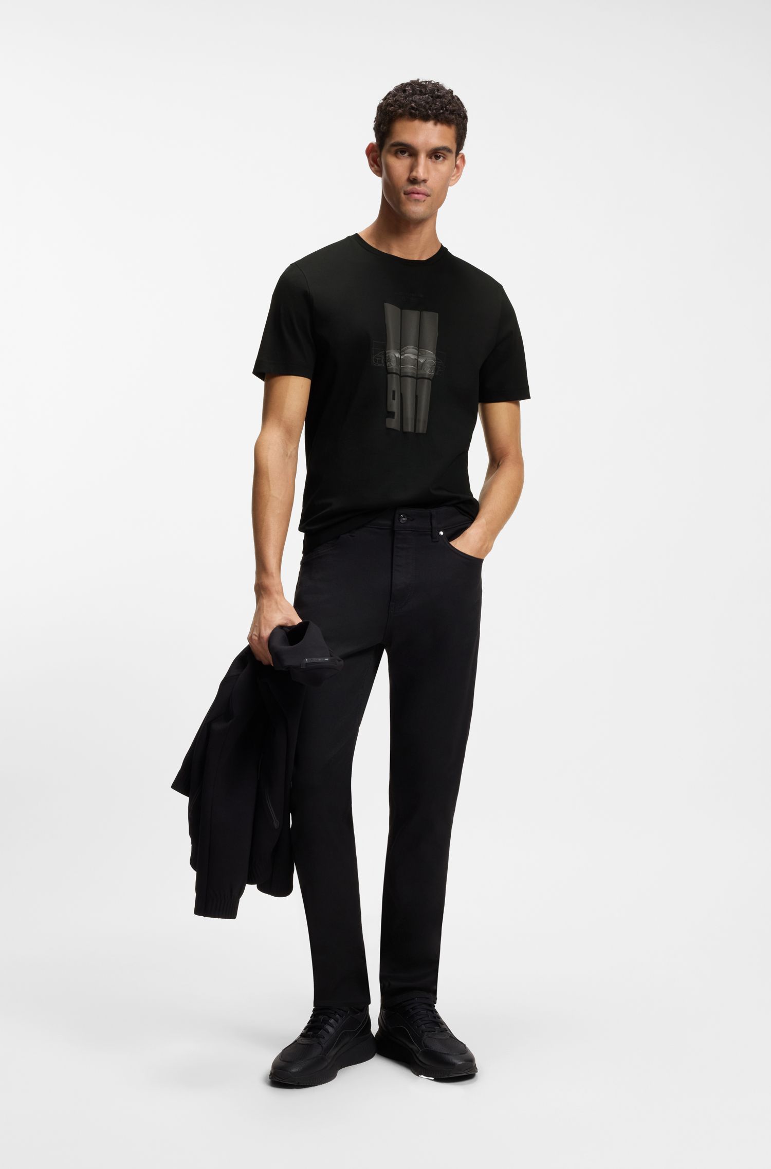 【BOSS博斯】Porsche x BOSS 反光品牌标识 T 恤