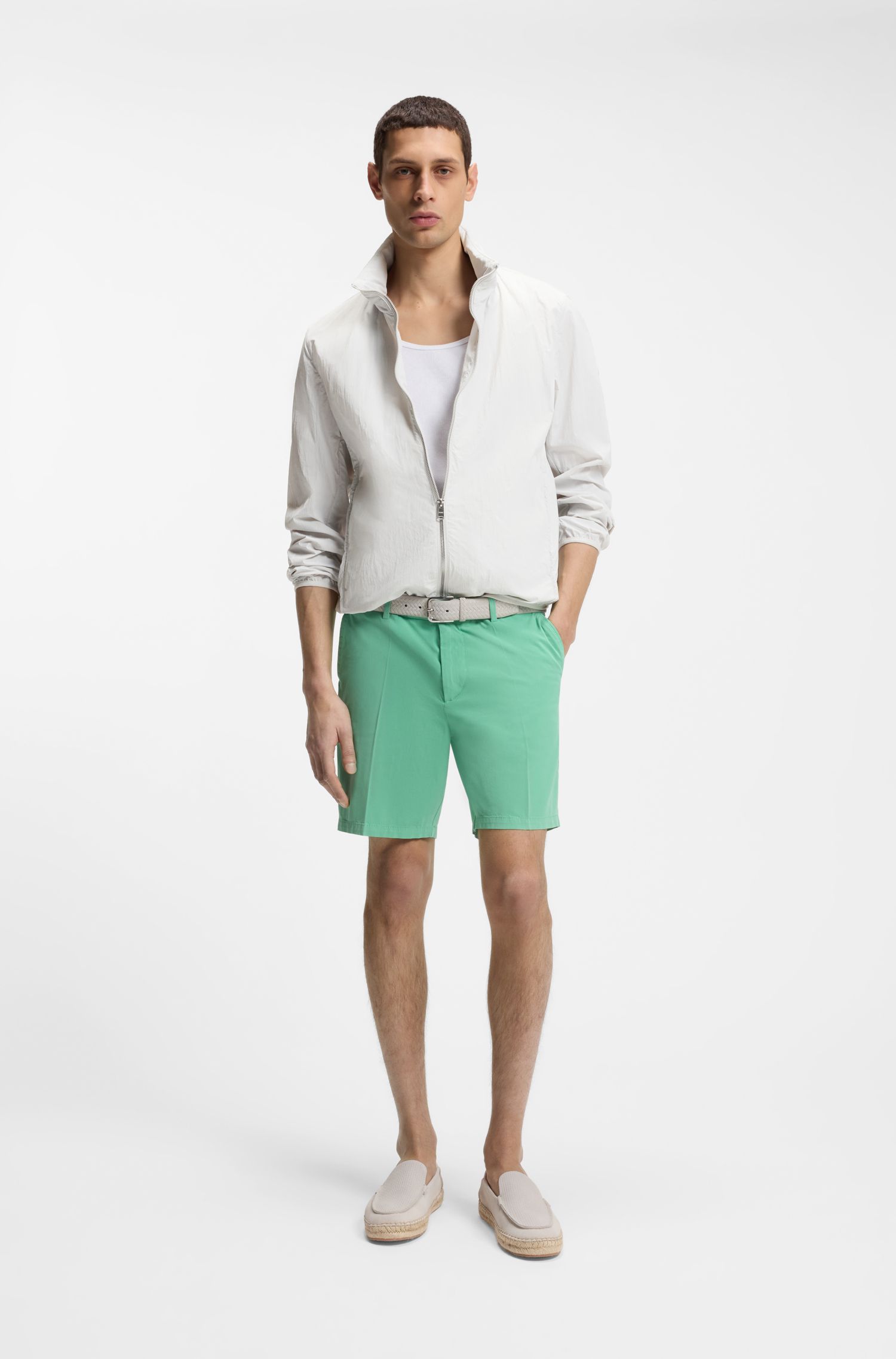 【BOSS博斯】双 B 交织字母防泼水夹克