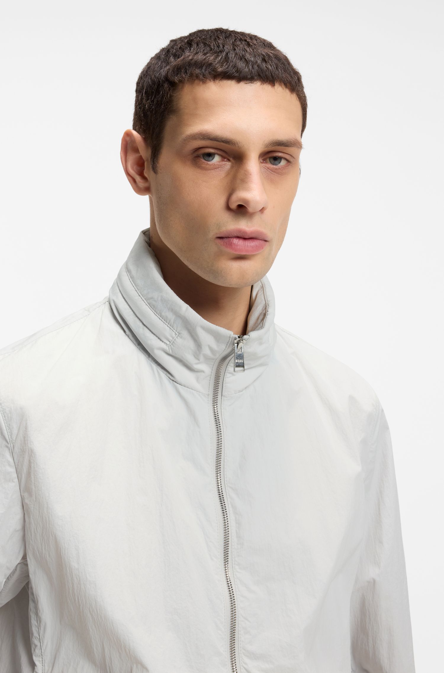 【BOSS博斯】双 B 交织字母防泼水夹克