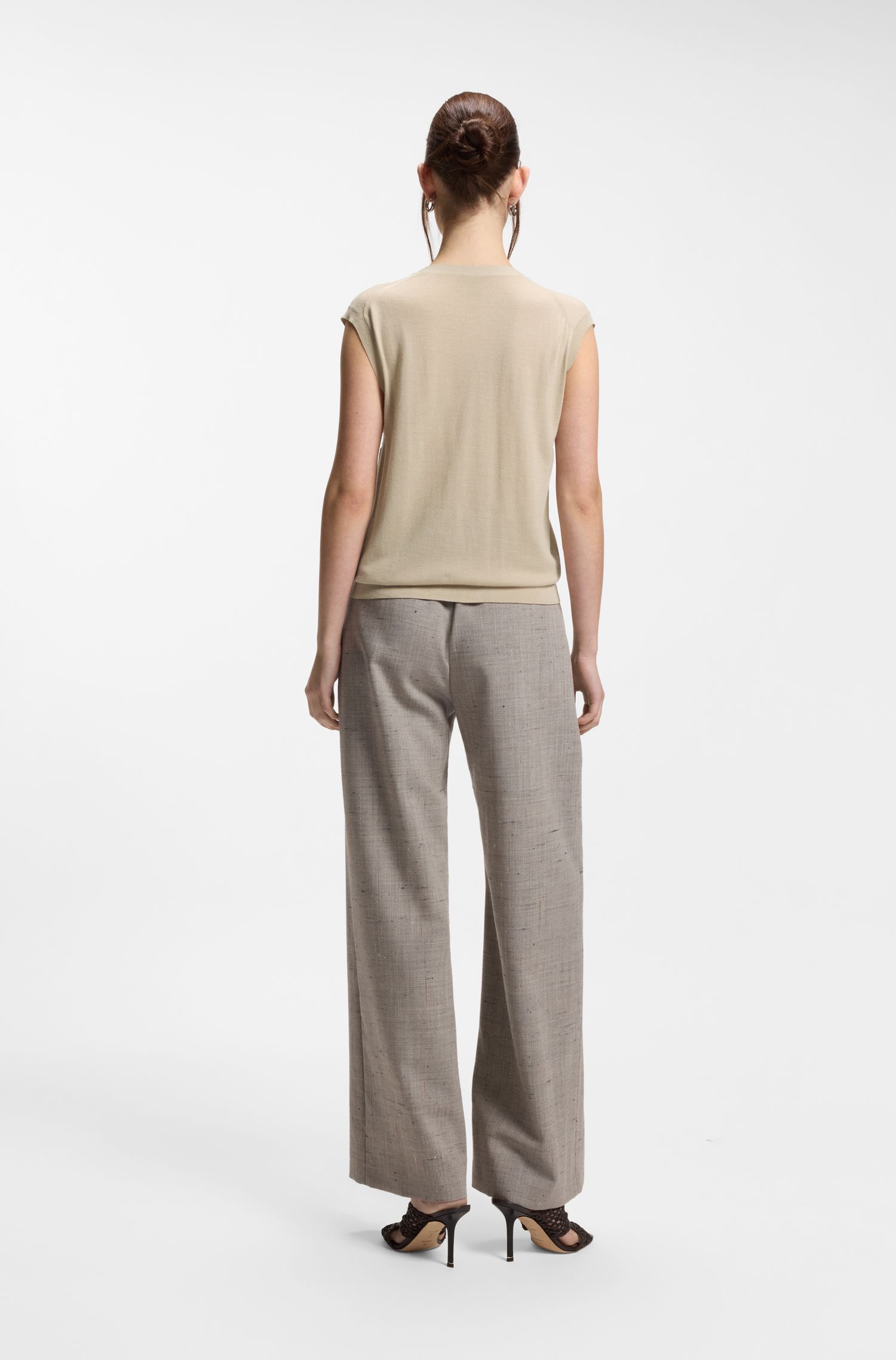 【BOSS博斯】美利奴羊毛针织马甲