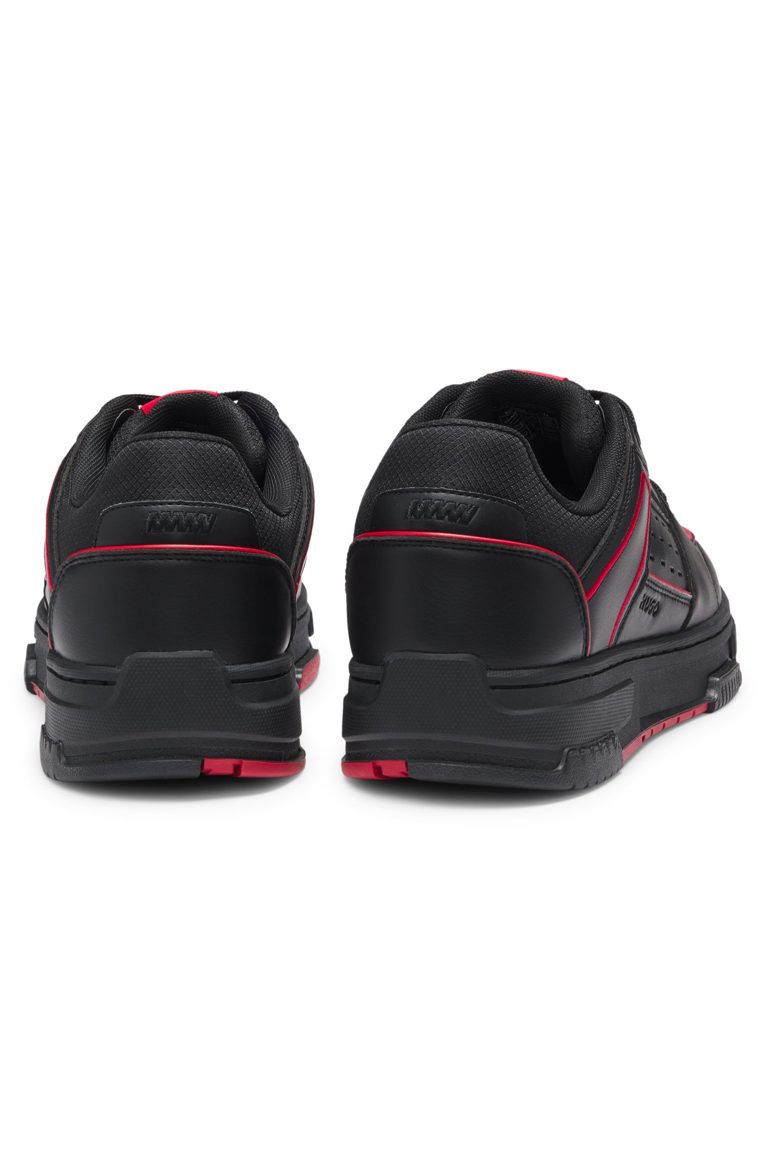 【HUGO雨果】HUGO x RB 人造革公牛图案运动鞋