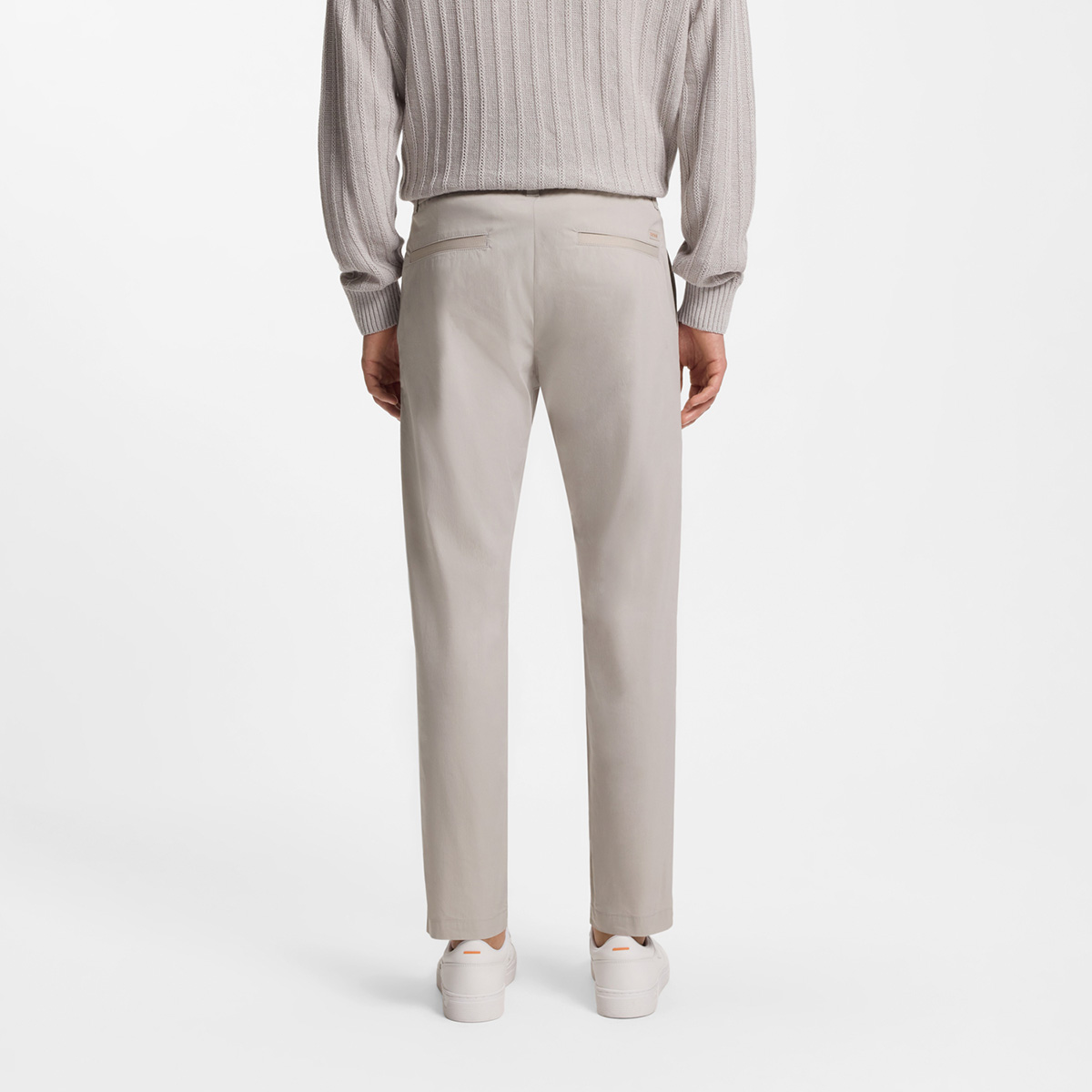 【BOSS博斯】府绸棉质混纺直筒版型休闲裤