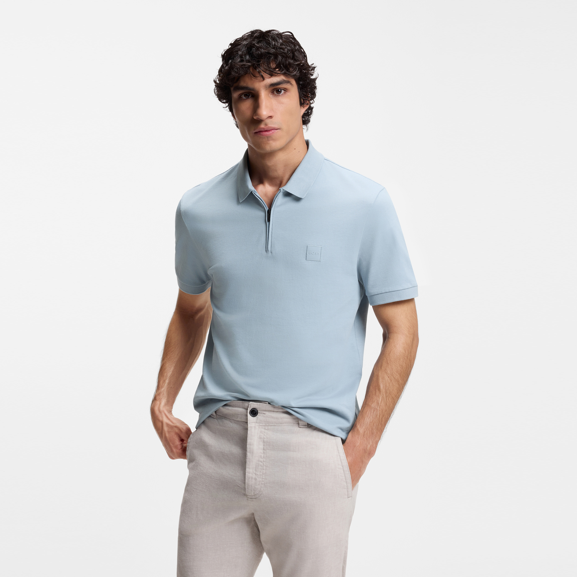 【BOSS博斯】修身版型polo衫
