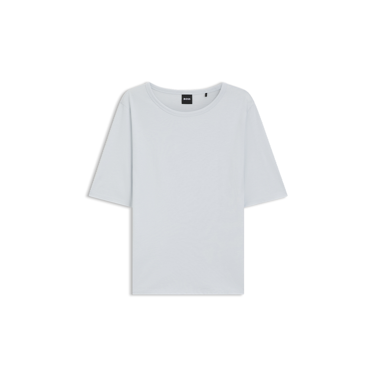 【BOSS博斯】莫代尔、真丝和棉质混纺修身 T 恤