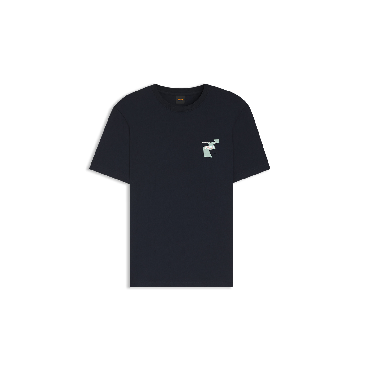 【BOSS博斯】印花艺术图案棉质平纹布 T 恤