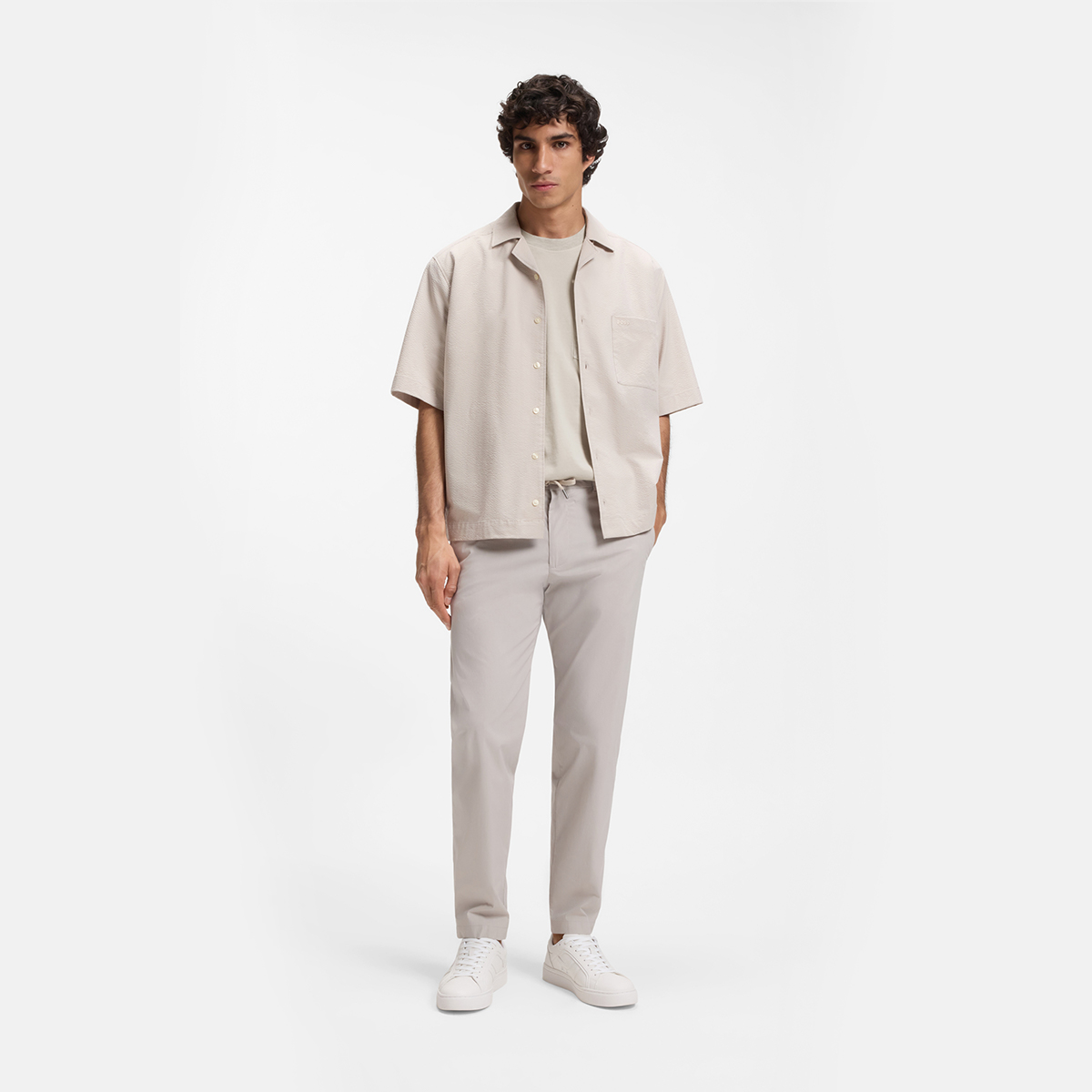 【BOSS博斯】混纺棉质宽松版型 T 恤