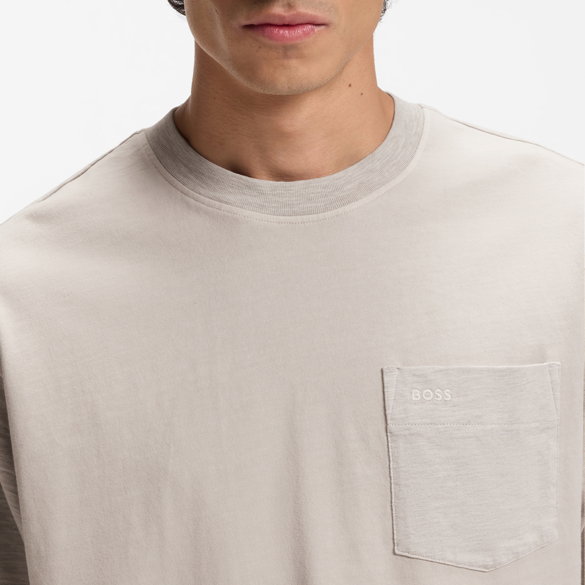 【BOSS博斯】混纺棉质宽松版型 T 恤