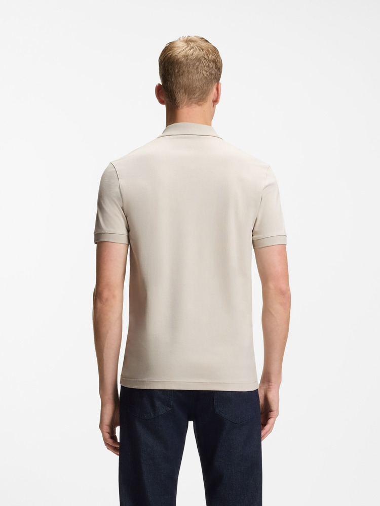 【BOSS博斯】弹力修身短袖polo衫