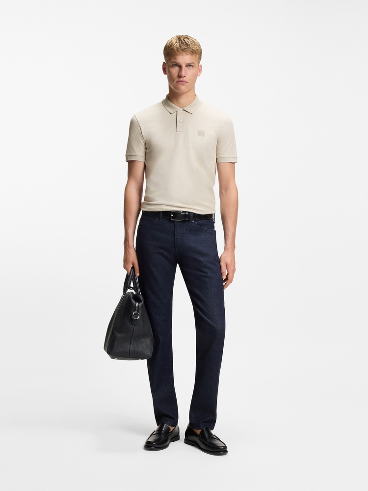 【BOSS博斯】弹力修身短袖polo衫