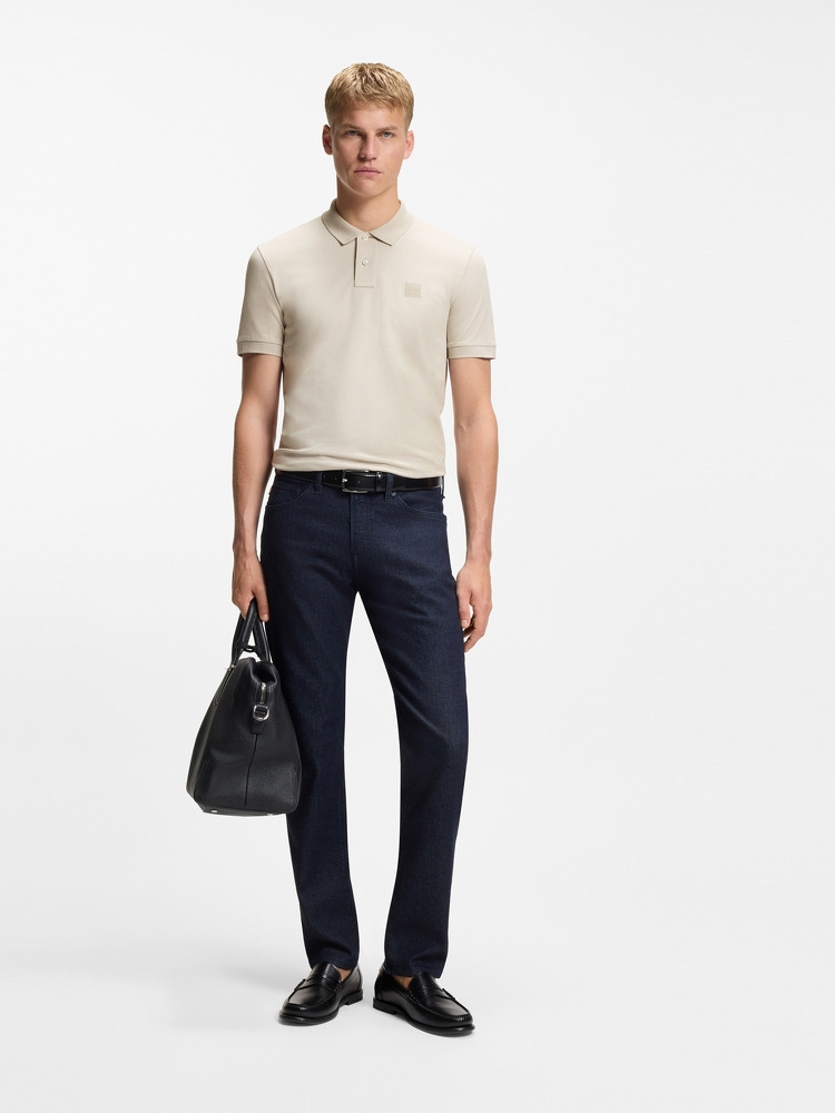 【BOSS博斯】弹力修身短袖polo衫