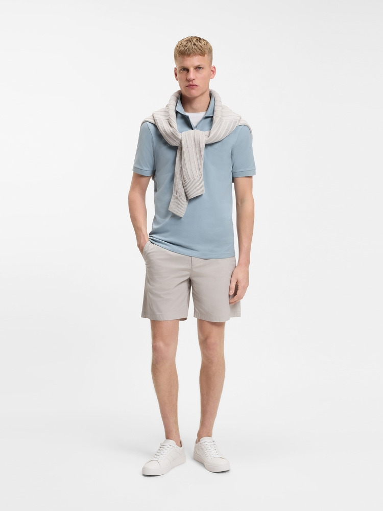 【BOSS博斯】弹力修身短袖polo衫