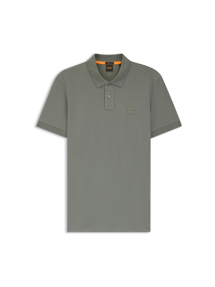 【BOSS博斯】弹力修身短袖polo衫