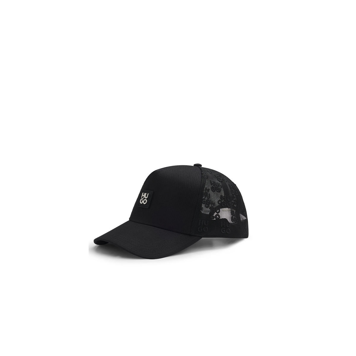 【HUGO雨果】堆叠风徽标棉质斜纹布鸭舌帽