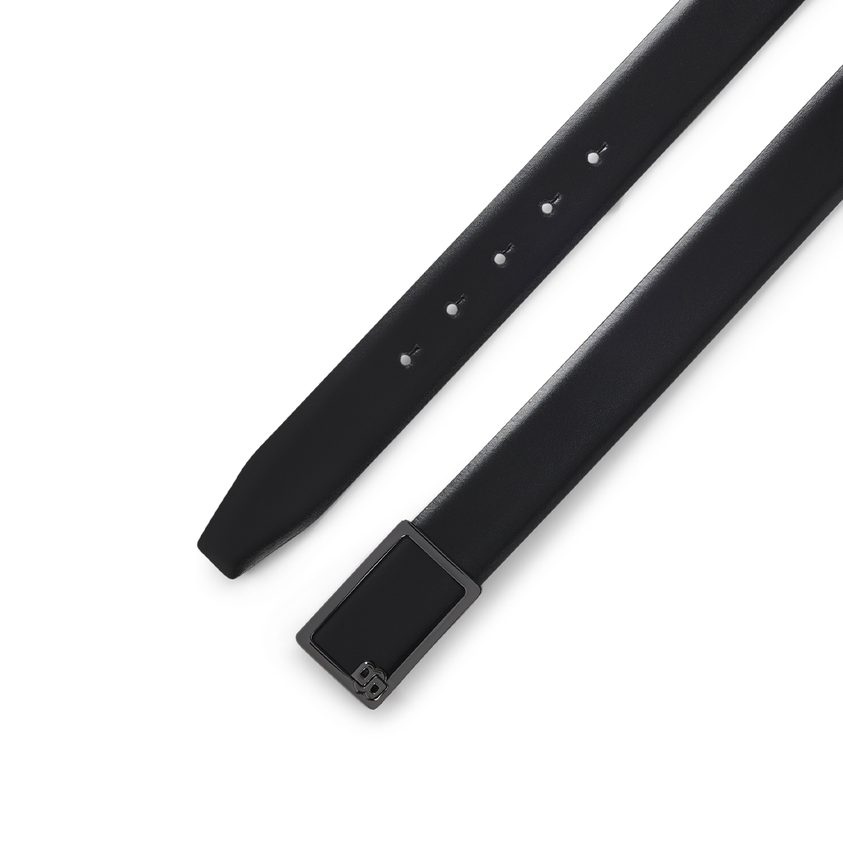 【BOSS博斯】Double B 交织字母搭扣意大利皮革腰带